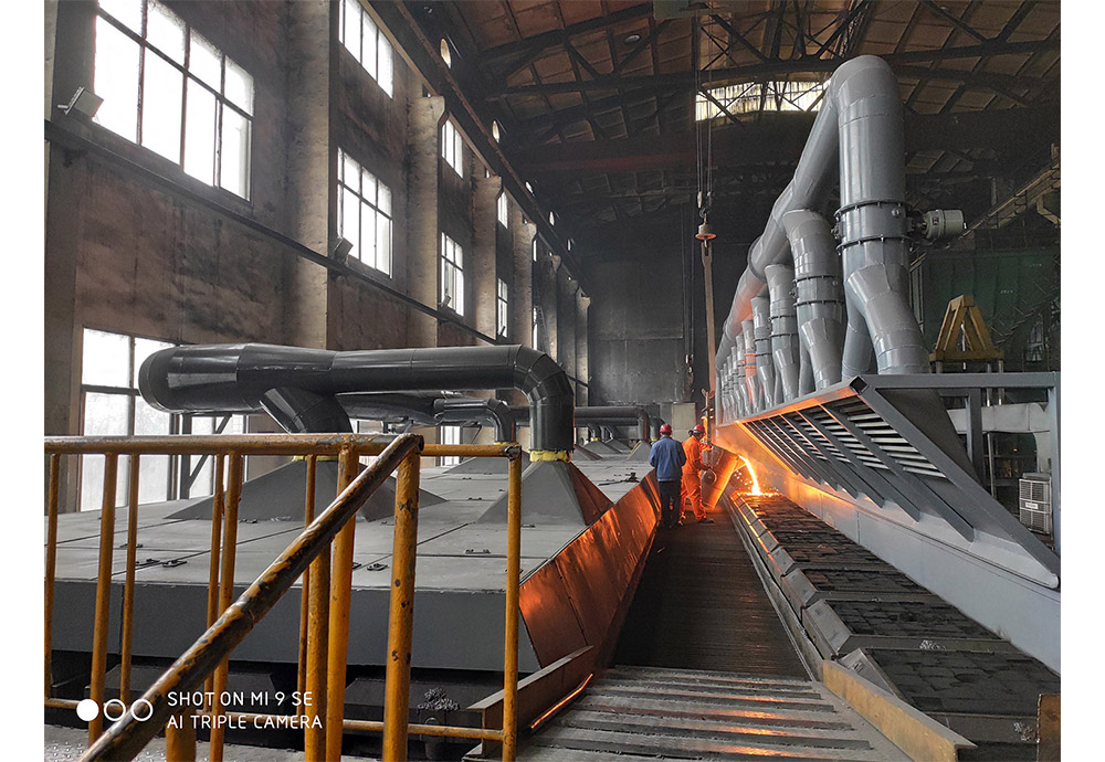 手工澆注段、冷卻段除...